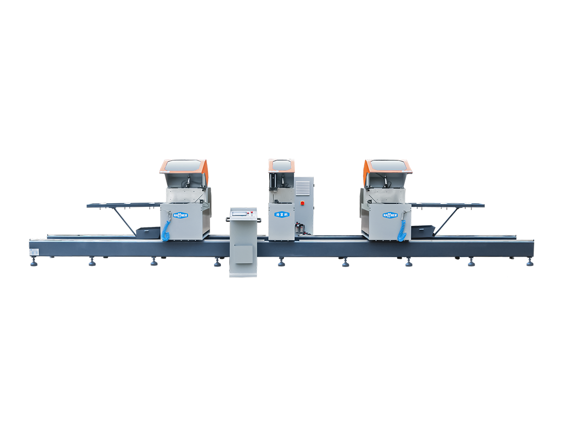 High Precision CNC Triple Head Cutting Saw In Professional 45 And 90 Degree